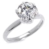 2 Carat Round Diamond Solitaire Ring in 14kt White Gold - IGI Certified