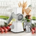 thumbnail image 2 of Eternal - Rotary Grater Slicer Salad Chopper Kitchen Tool Dishwasher Safe - White Plastic, 2 of 5