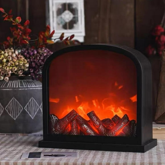 Lámpara de de Llama, Linterna Decorativa de Chimenea Parpadeante, Luz para Decoración de Navidad de Acción de Gracias Cuadrado Colco linternas parpadeantes