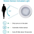 thumbnail image 2 of Motion Sensor Light, Battery Powered LED Night Light Step Lights Stair Closet Light Under-Cabinet Lighting Stick on Anywhere Lamp for Home, Kitchen, Hallway, Cabinet, Closet, Stairs, Bathroom, 2 of 6