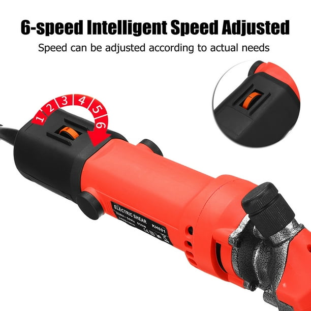 Electric Sheep Shears Clipper, 1200W 6-Speeds Professional Adjustable Heavy Duty Electric Clippers Shearing Trimmer for Goat Llama Horse Farm Animal Fur Livestock Pet Grooming