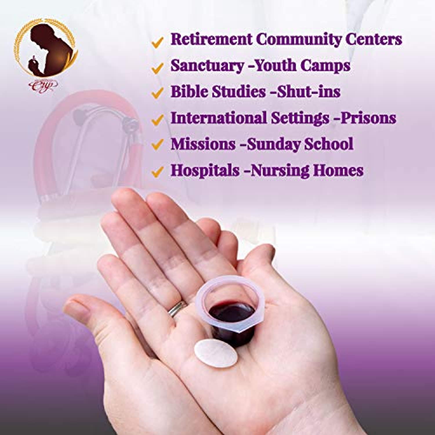 Communion-Celebration Cup Prefilled Juice/Wafer-Box 100