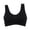 Black, variant on Women Sport Bras Solid Color Seamless Comfortable Breathable Tank Top Underwear for Fitness Yoga S-3XL