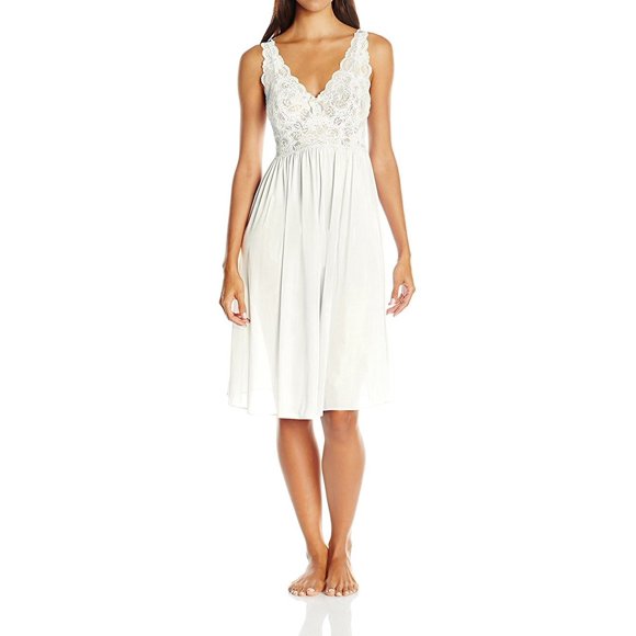 Shadowline Robe de Valse Sans Manches à Corsage en Dentelle Silhouette 40 Pouces pour Femme - 37737-Moyen-Ivoire