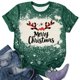 thumbnail image 2 of Navidad Tops de Mujer, Cuello Redondo Camiseta de Manga Corta con Estampado de Vacaciones, Blusa de Moda Casual, 2 of 4