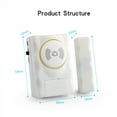 thumbnail image 2 of Wireless Home Security Door Window Alarm Warning System 90db Alarm Sound Magnetic Door Sensor Independent, 2 of 8