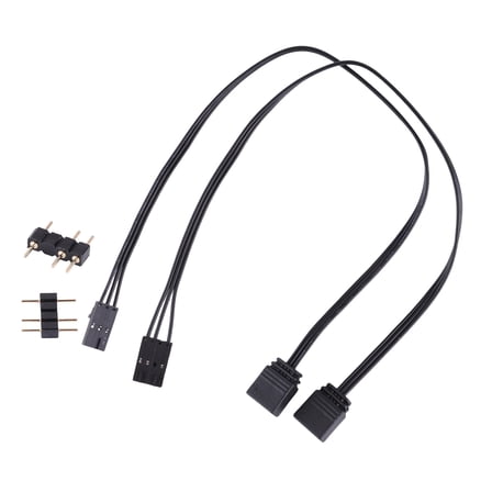 Adapter Cable for Corsairs QL LL120 ICUE Controller RGB to ARGB Expanion Lighting Cord