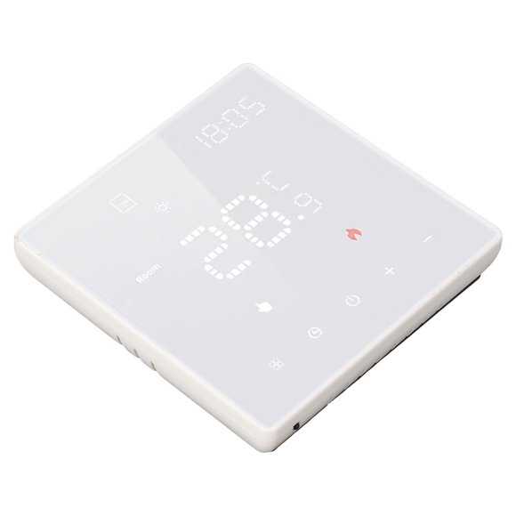 Smart WiFi Thermostat, Flame Retardant PC 100-250VAC 1 degrees Celsius Accuracy Programmable Smart WiFi Thermostat for Floor Heating 3A Water Floor Heating Wall Hanging Furnace