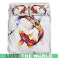 thumbnail image 2 of El Juego de Cama Koi Japonés de Colores Rlt8, 2 of 3
