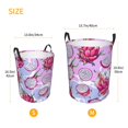 thumbnail image 4 of KLL Dragon Fruit Waterproof Foldable Laundry Hamper Bucket with Handles for Storage Bin,Kids Room,Home Organizer (Medium ), 4 of 7