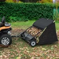 thumbnail image 6 of Dextrus 48" Tow Behind Lawn Sweeper Leaf Collector Sweeper for Lawn Grass Sweeper Hopper Garden, 6 of 8
