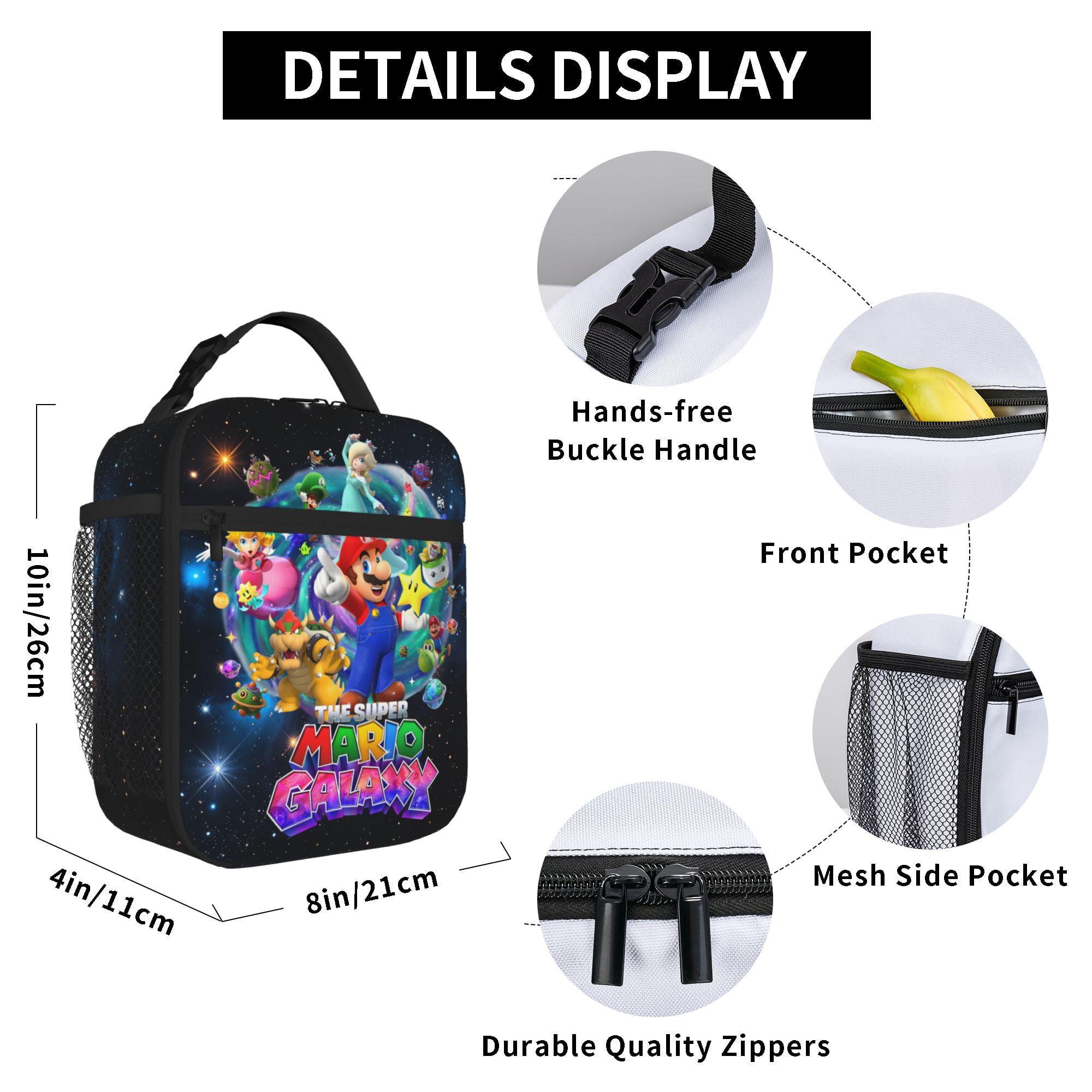Galaxy Movie Lunch Bag Tote Bag Portable Insulated Lunch Box For Beach Camping Travel Work School Office