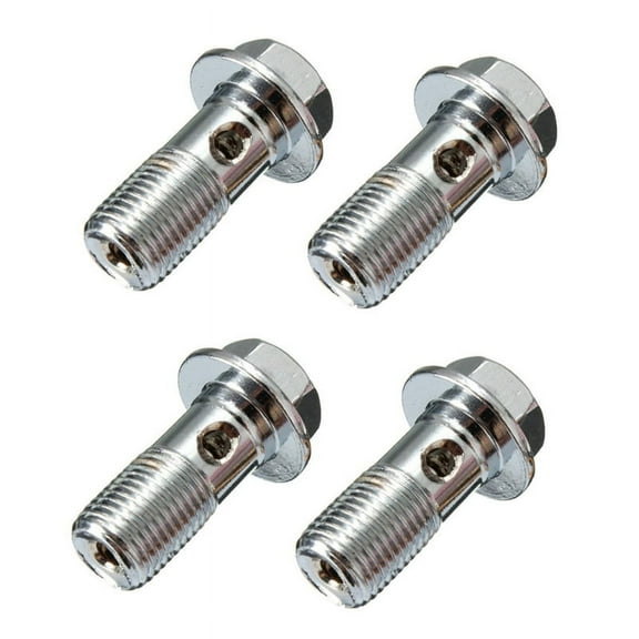 4x Motorcycle Stainless Brake Banjo Bolt M10 x 1.0mm Caliper Master Cylinder