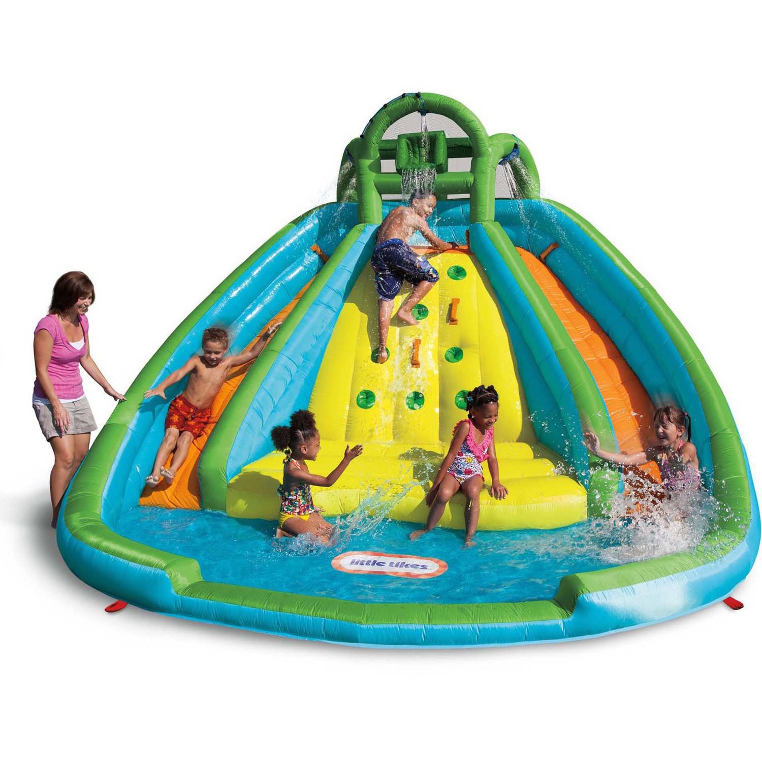 Little Tikes Rocky Mountain River Race Inflatable Water Slide Walmart 