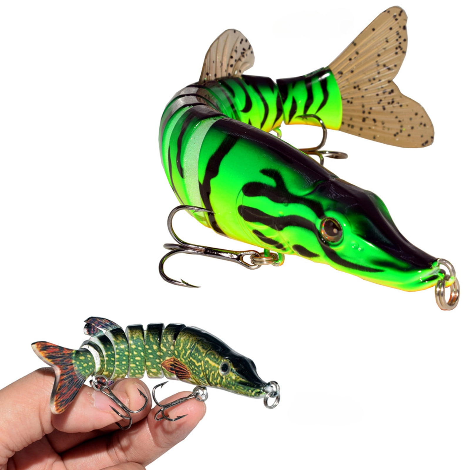 Fishing Lure Bait Swimbait Crankbait for Bass Trout Sunfish Catfish Fishhook Lifelike Muskie Fish Fishing Tackle 5inch 8inch