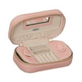 thumbnail image 3 of Mele & Co. Lucy Travel Jewelry Case, Textured, Pink Vegan Leather, 3 of 5