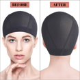 thumbnail image 5 of 10 PACK Wig Caps for Wig Making - Stretchable Dome Mesh Wig Caps for Women Lace Front Wig（Black） (10pcs), 5 of 5