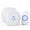 White, variant on NexTone Doorbell, Wireless Doorbell with 2 Receivers Easy installation, Adjustable Volume, 58 Chimes, Colorful LED, 1000Ft Range, M520+F55, Black