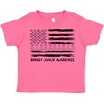 thumbnail image 3 of Inktastic Breast Cancer Awareness Pink Ribbons and Flag Boys or Girls Toddler T-Shirt, 3 of 5