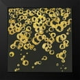 thumbnail image 2 of Paschke, Chris 20x20 Black Modern Framed Museum Art Print Titled - Gold Bubbles II, 2 of 5