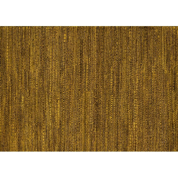 Ahgly Company Indoor Rectangle Abstract Yellow Modern Area Rugs, 5' x 7'