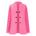 thumbnail image 5 of Bxsruta Coat for Women, Women's Tailored Button Up Casual Shirt Jacket, Long Sleeve Collared Outerwear for Everyday Style, 5 of 8
