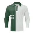 thumbnail image 4 of Vedolay Men's Fashion Polo Shirts Long Sleeve Workout Casual Polo Shirts with Pocket Green,M, 4 of 4