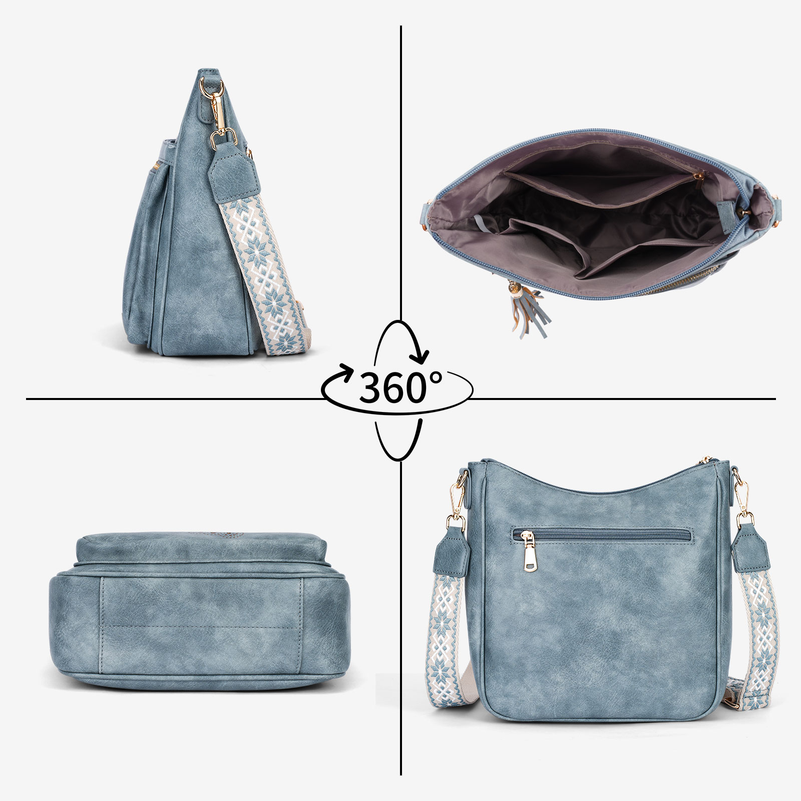 [Mother’s Day Gift Present] APHISON Ladies Crossbody Bags Lightweight Shoulder Bags, Crossbody Purse With Adjustable Strap For Daily Life