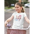 thumbnail image 2 of Girl Playing With Snow T-Shirt Juniors -Image by Shutterstock,  Large, 2 of 4