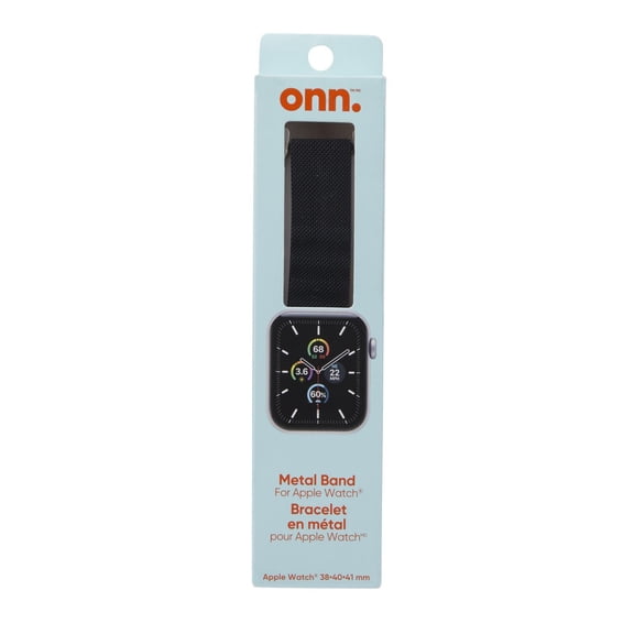 Bracelet à maillons de chaîne en métal de onn. pour Apple Watch 38 mm, 40 mm, 41 mm Format universel