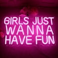 thumbnail image 2 of Letrero decorativo LED Dracey Girls Just Wanna Have Fun, 21 x 38 cm, 2 of 7