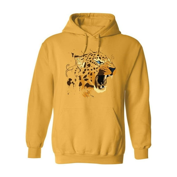 Angry Cheetah Hoodie Men -Image by Shutterstock, Male Small