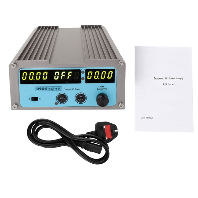 0-60V 0-5A Output Adjustable Digital DC Power Supply 4-digital Display 100-240V(UK plug)