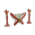thumbnail image 1 of 3 Pc. Pink Tiger Lily Flower Candle Holder and Butterfly Vase Set, 1 of 3