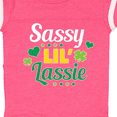 thumbnail image 4 of Inktastic Saint Patrick's Day Sassy Lil' Lassie with Shamrocks Boys or Girls Baby Bodysuit, 4 of 5