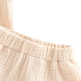 thumbnail image 5 of hengsof Baby Girl Cotton 2 Piece Set for 6 Months to 4 Years Sleeveless Round Neck Sweet Tie Detail Bow Top Shorts Outfit Soft Comfy Play Clothes, 5 of 6