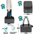 thumbnail image 2 of PetAmi Dog Purse Carrier for Small Dogs, Airline Approved Soft Sided Pet Carrier Pockets, Ventilated Dog Carrying Bag Puppy Cat, Dog Travel Supplies Accessories Carry Tote, Sherpa Bed, Polka Dot Black, 2 of 7