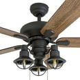 thumbnail image 7 of Prominence Home Piercy 42" Bronze Ceiling Fan with 5 Blades, 3 Arm Cage Light Kit, Remote & Reverse Airflow, 7 of 7