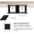 thumbnail image 5 of Under Desk Laptop Mount, JEMACHE Aluminum Under Table Desk Holder for Laptop, Mac Mini, MacBook, Keyboard with Anti-Scratch Silicone (Silver), 5 of 7