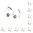 thumbnail image 1 of Qarigey 1 par de pendientes de aro para niñas, pendientes de diamantes de imitación estéticos, joyería femenina de noche, regalo para madre, cuentas Type1 NO1 Qarigey CBP227086, 1 of 5