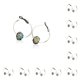 thumbnail image 1 of Pendientes de aro sweethay con diamantes de imitación bohemios para banquete de cumpleaños, 1 of 6