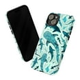 thumbnail image 3 of Teal Whale Shark Pattern Phone Case, Watercolor Marine Life iPhone Cover, Artistic Protective Case for iPhone 17 16 15 14 13 12 11 Plus Pro Max Mini, 3 of 6
