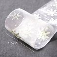 thumbnail image 2 of Coofit 25 Yard Snowflake Christmas Ribbon DIY Snowflake Organza Ribbon Gift Wrap Ribbon, 2 of 10