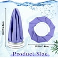 thumbnail image 2 of Reusable Hot and Cold Ice Bag for Injuries Pain Relief 5.5 inch Purple 2 Pack, 2 of 5