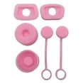thumbnail image 1 of Tapón Antiderrames para Antifugas Silicona Color Rosa 6 Uds., 1 of 3