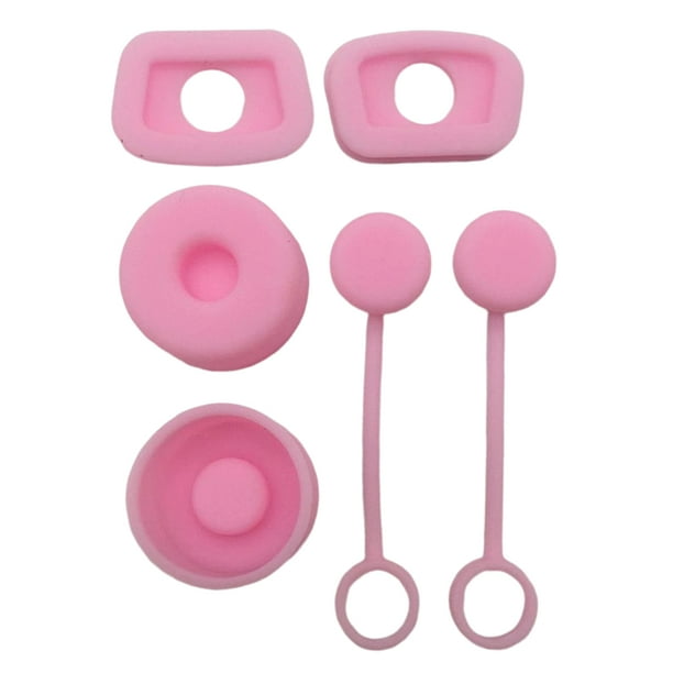 Vaso antiderrames - Tapón de derrames Silicona - Tapón de fugas Rosa 6 piezas
