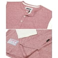 thumbnail image 4 of ZIMEGO Men's 3/4 Sleeve Baseball Henley – Casual Athletic Button Crewneck Shirts, 4 of 4