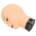 thumbnail image 3 of Bald Mannequin Head, Display Head Mannequin Head, Makeup Training Practice Hat  Display Mannequin Head Black Base, 3 of 8