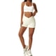 thumbnail image 5 of Pantalones cortos de ciclismo deportivos de cintura alta con diseño cruzado para mujer, 5 of 5