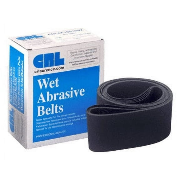CRL CRL4X64120X 4" x 64" 120X Grit Wet Abrasive Glass Grinding Belts - 5/Bx
